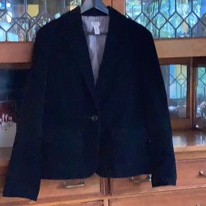 Black Velvet Structured Jacket